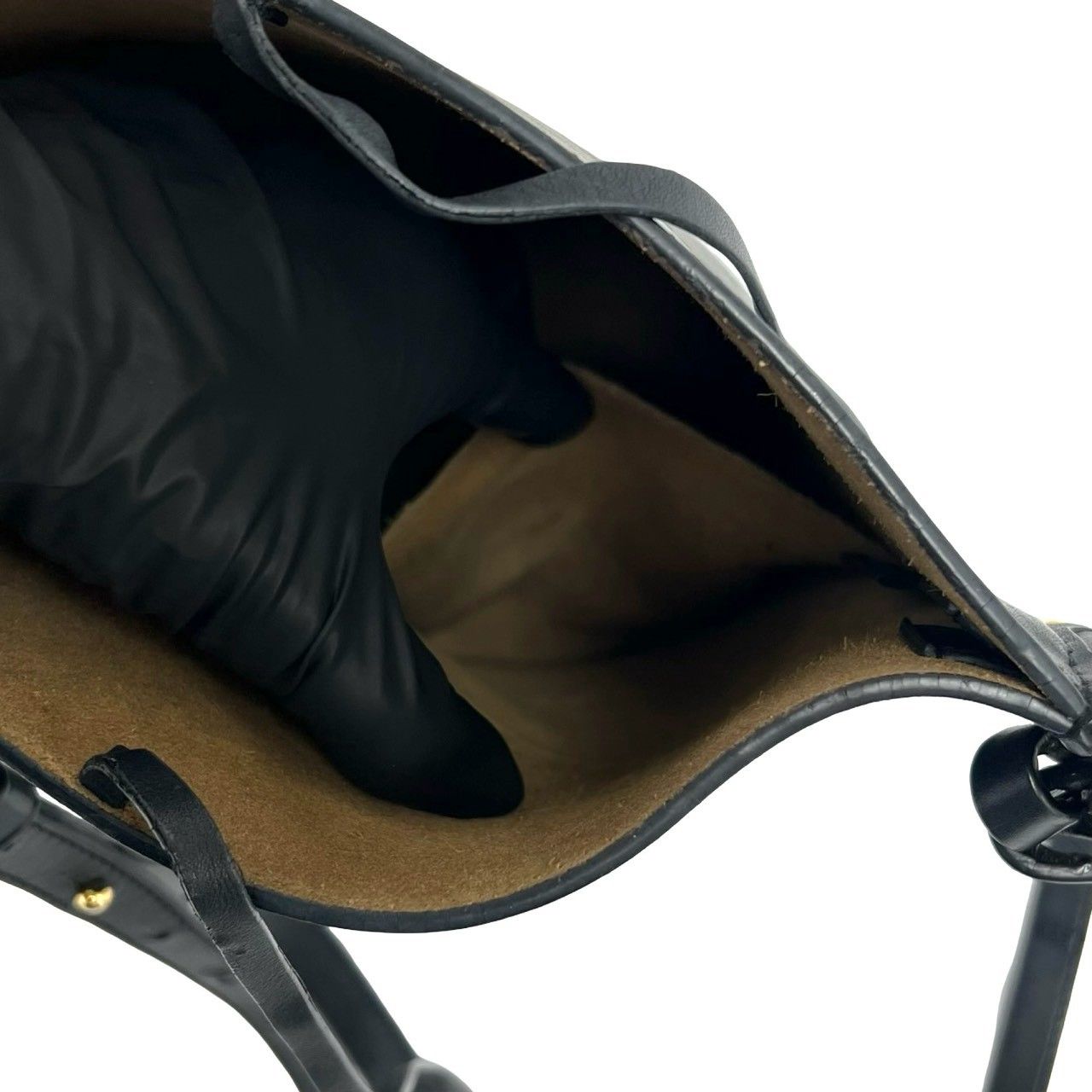 極 美品 希少品 LOEWE ロエベ ゲート バケット アナグラム レザー 本革