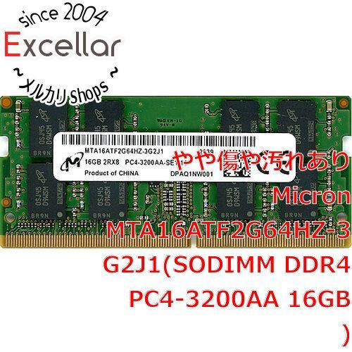 [bn:13] Micron　MTA16ATF2G64HZ-3G2J1　SODIMM DDR4 PC4-3200AA 16GB