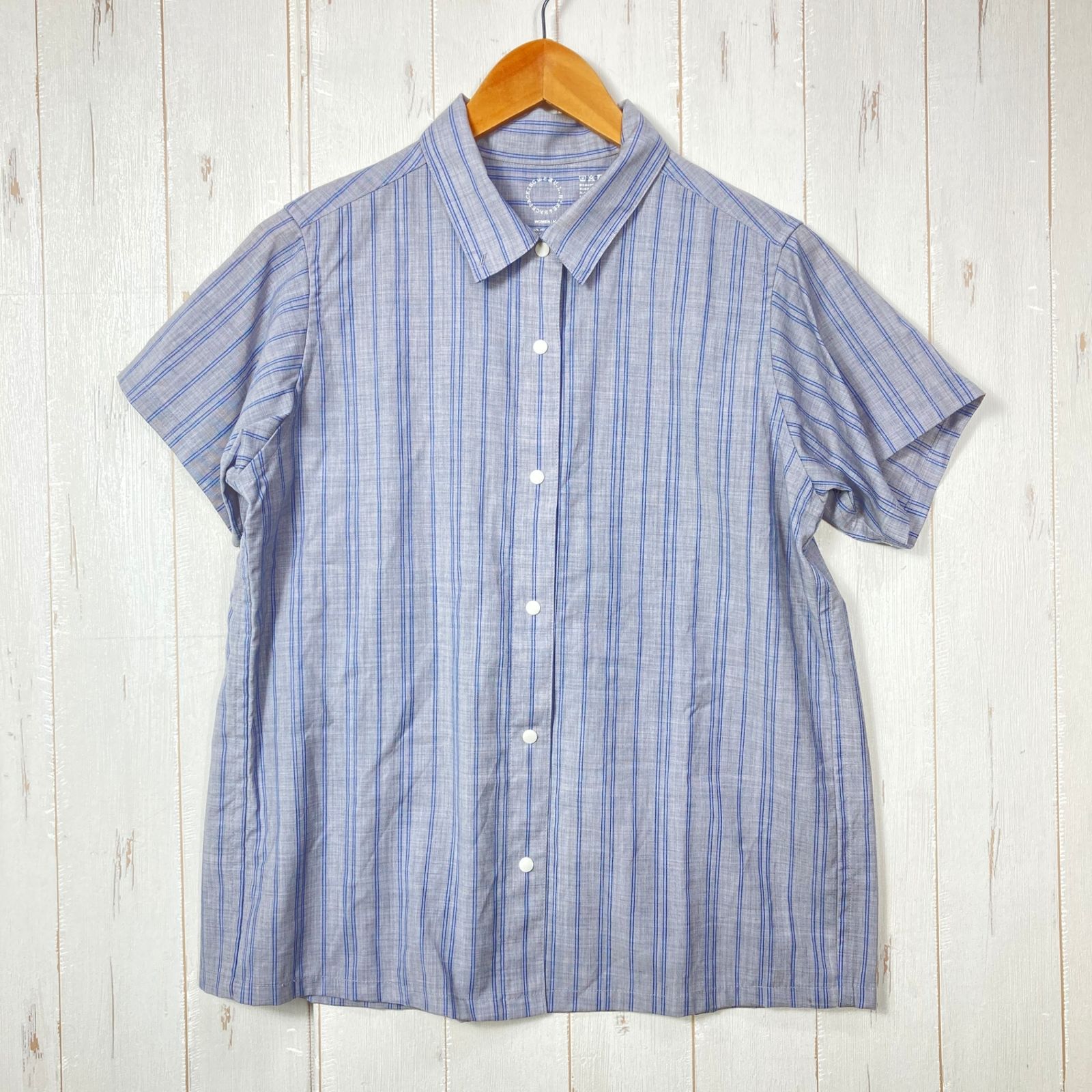 アウトドア 山と道 Merino Shirt / L グレーストライプ