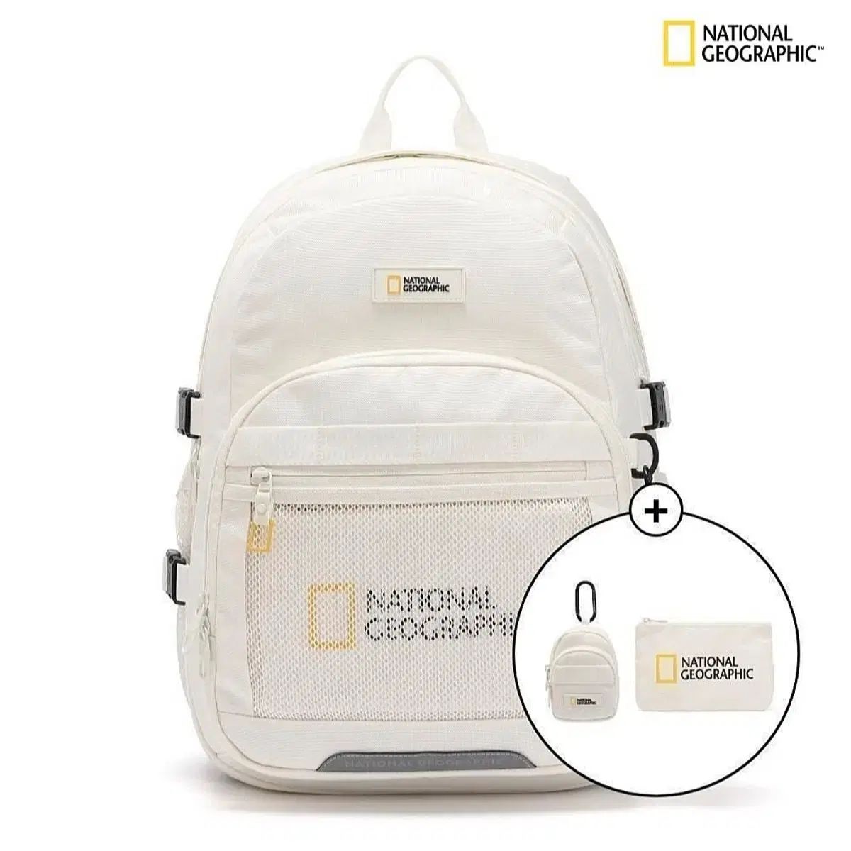 NATIONAL GEOGRAPHIC(ナショナルジオグラフィック) アイボリー バックパック (新品)