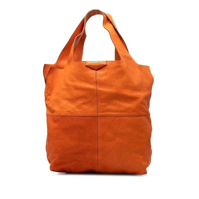 ジバンシー ジョージV トートバッグ ショルダーバッグ オレンジ レザー レディース Givenchy【252-79804】トートバッグ