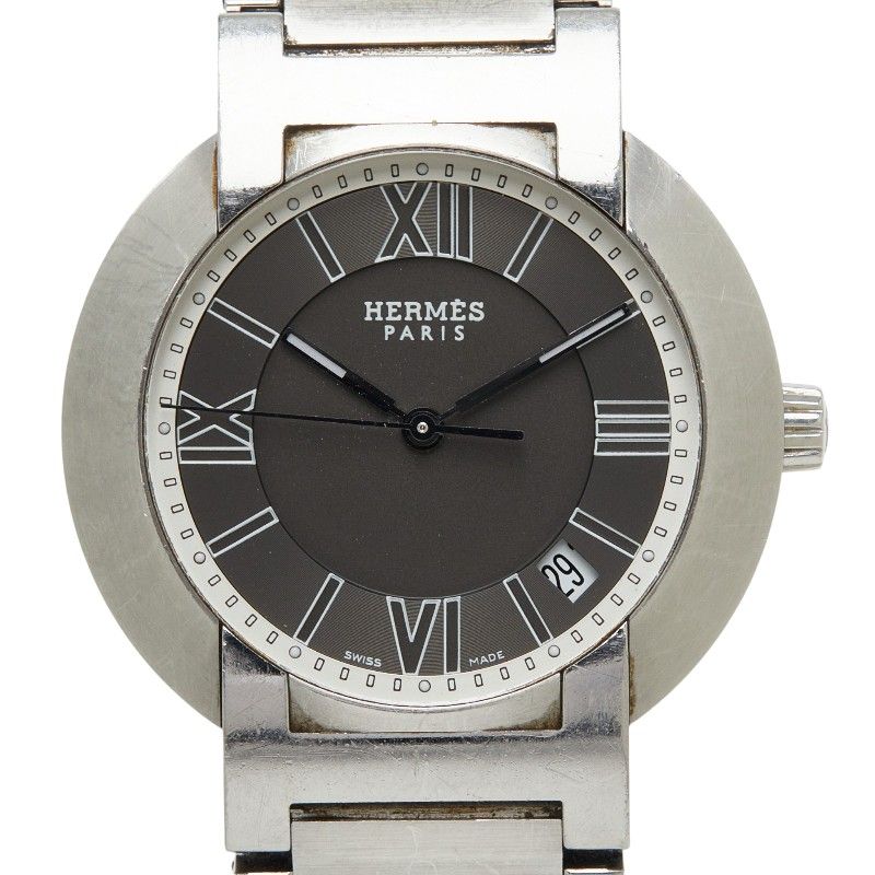 エルメス ノマード オートクォーツ 腕時計 NO1.710 グレー シルバー ステンレススチール レディース HERMES【214-79836】 44,880円