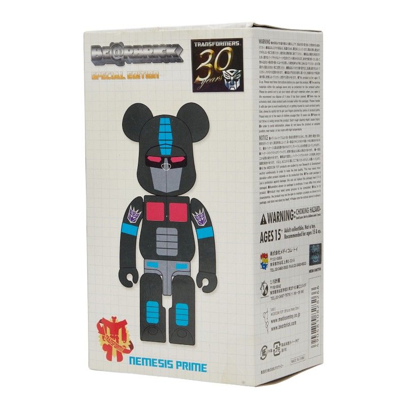 メディコムトイ ベアブリック200％ TRANSFORMERS NEMESIS PRIME フィギュア おもちゃ 置物 ブラック メンズ MEDICOM TOY【1-0280047】