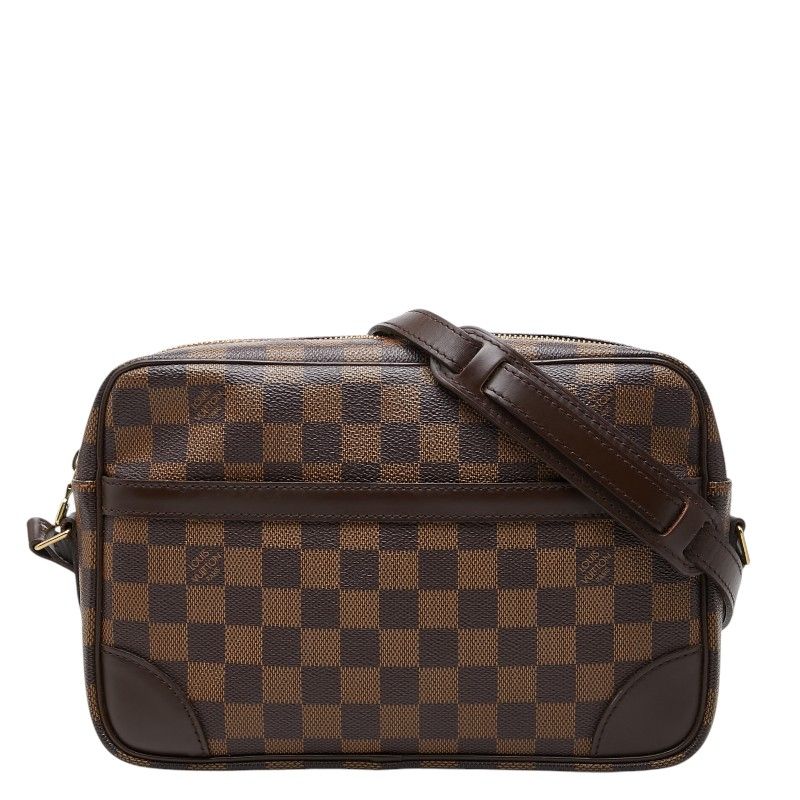 ルイ ヴィトン ダミエ トロカデロ27 斜め掛け ショルダーバッグ N48085 ブラウン PVC レザー レディース LOUIS VUITTON【1-0280363】 53,880円