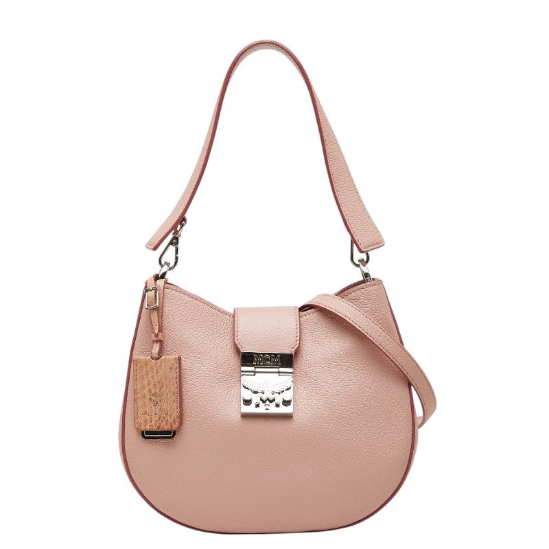 エム シー エム パトリシア ホーボー ハンドバッグ ショルダーバッグ 2WAY ピンク レザー レディース MCM【1-0281745】