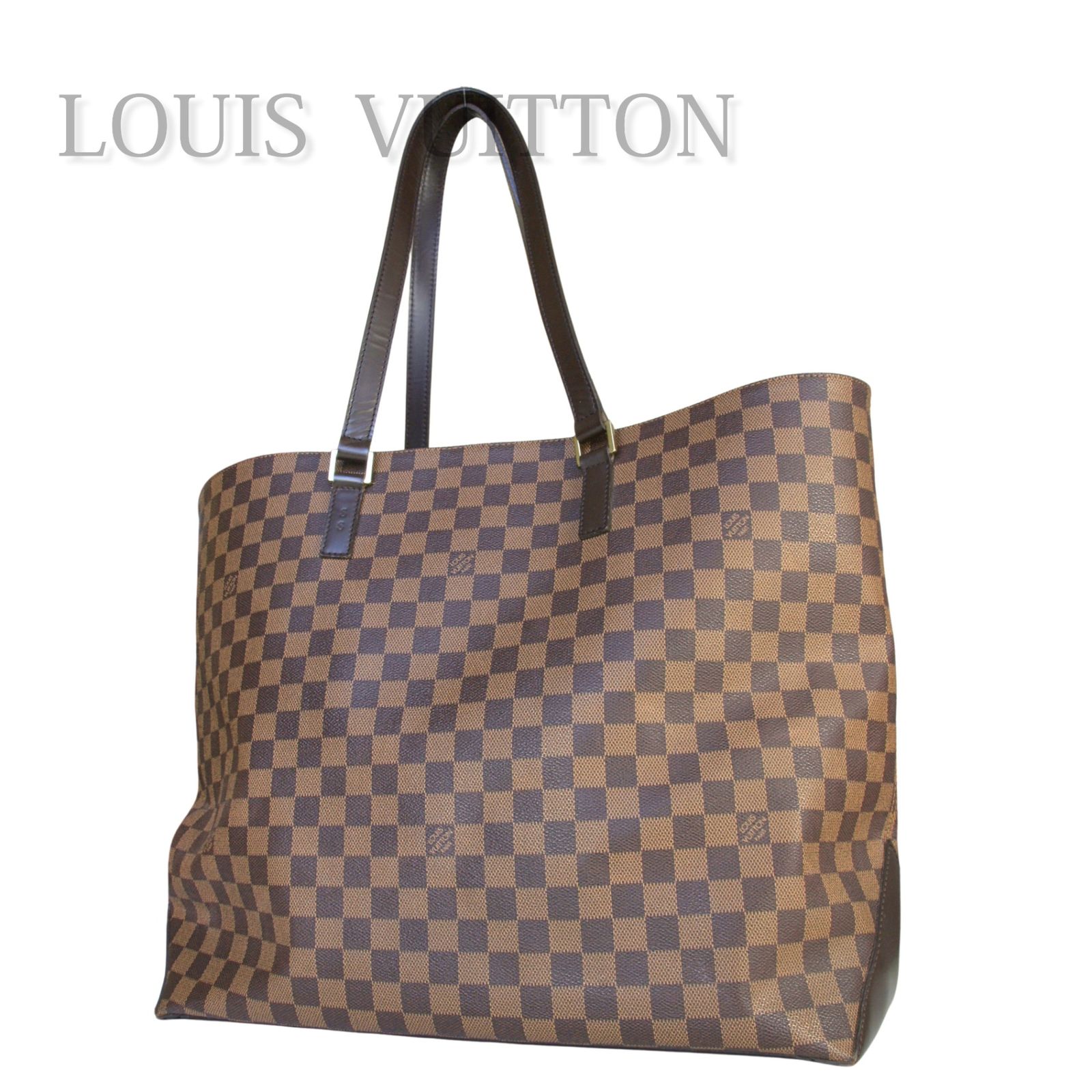 【中古】LOUIS VUITTON ルイヴィトン カバ・アルト トートバッグ レディース ブラウン 茶 ダミエ キャンバス 大容量 A4収納 肩掛け 通勤 旅行 出張 人気 定番 プレゼント ギフト デイリー 上品 希少 レディースバッグ