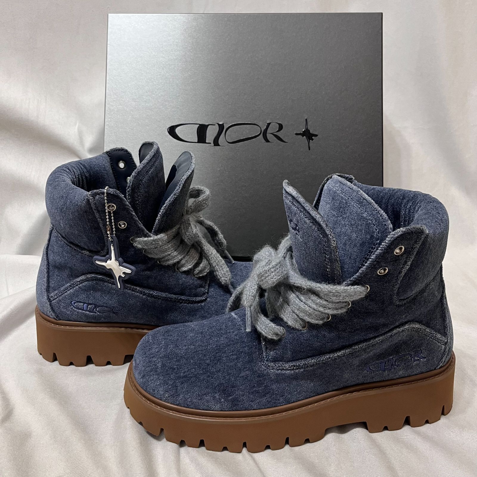 DIOR × LEWIS HAMILTON ディオール × ルイスハミルトン ● 25AW 3BO364ZET50043 Ankle Boot LIMITED AND NUMBERED EDITION ダブルシュータン ベルベットアンクルブーツ