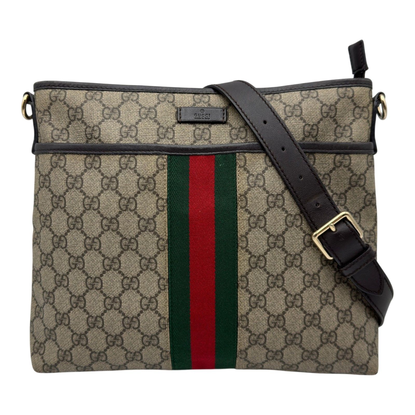 グッチ GUCCI GGプラス ショルダーバッグ 388926 ブラウン GGプラスキャンバス/レザー レディース ショルダーバッグ