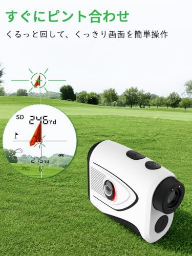 ★新品★【マグネット×高低差補正】 ゴルフ 距離計 レーザー 1200ヤード ±0.5yd 高精度 距離測定器 ピンロック 高低差補正 連続測定 高低差 ON/OFF スロープ切替可能 フラッグ振動 USB-C充電 軽量 2年無償交換保証 ギ f3ed43f2