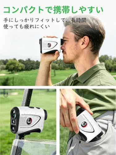 ★新品★【マグネット×高低差補正】 ゴルフ 距離計 レーザー 1200ヤード ±0.5yd 高精度 距離測定器 ピンロック 高低差補正 連続測定 高低差 ON/OFF スロープ切替可能 フラッグ振動 USB-C充電 軽量 2年無償交換保証 ギ f3ed43f2