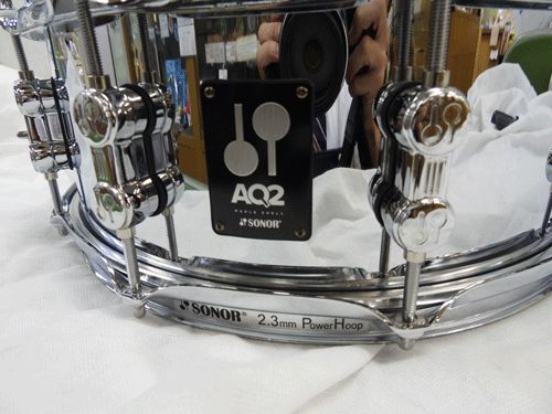 SONOR(ソナー）スネアドラム　AQ2　1455SD-S　14インチ　深さ5.5　＜人気商品を特価で！送料も無料！！＞