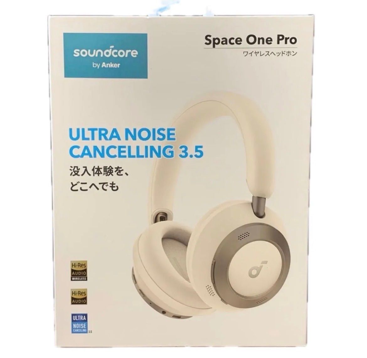 【新品未開封】Anker Soundcore Space One Pro シャンパンゴールド ワイヤレスヘッドホン
