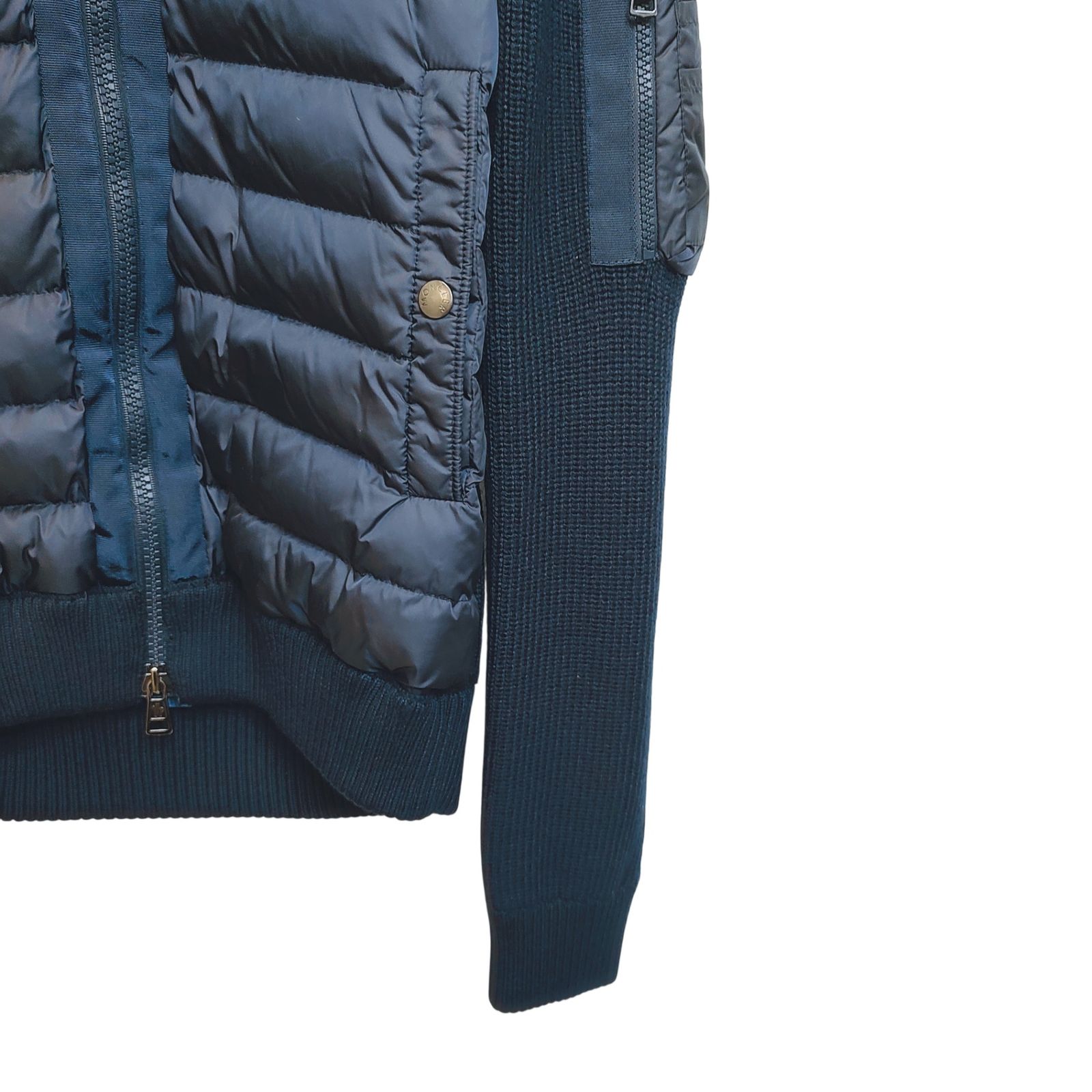 MONCLER モンクレール MAGLIONE TRICOT CARDIGAN ニット 切替 ナイロン
