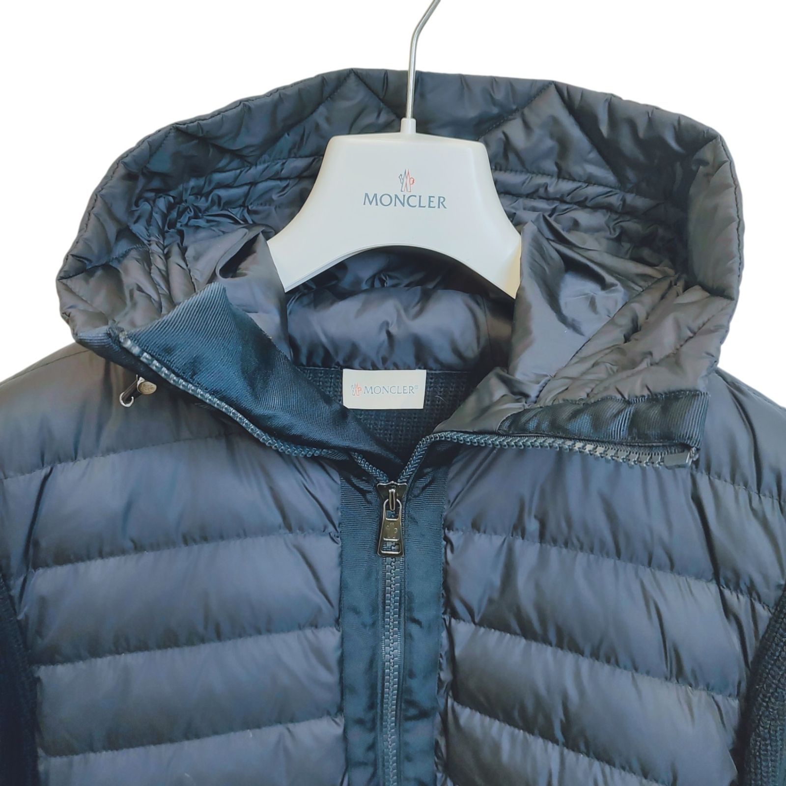MONCLER モンクレール MAGLIONE TRICOT CARDIGAN ニット 切替 ナイロン