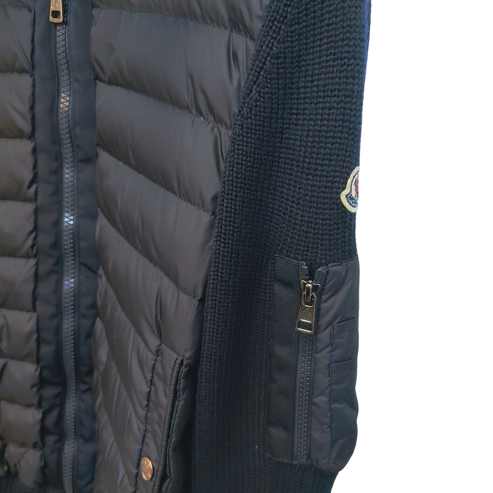 MONCLER モンクレール MAGLIONE TRICOT CARDIGAN ニット 切替 ナイロン