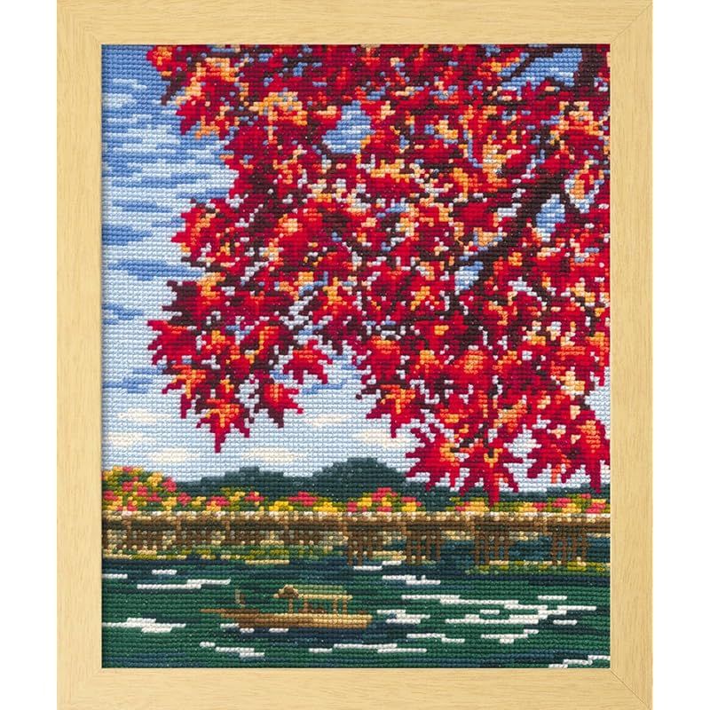 オリムパス製絲 ししゅうキット「紅葉の嵐山」 No.7388 0 6,628円