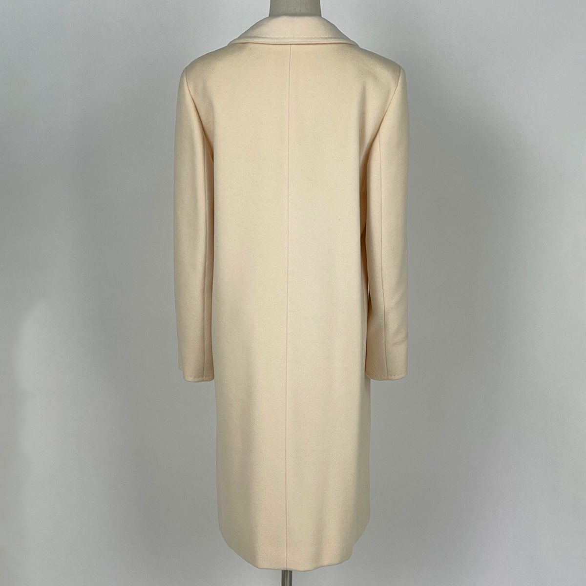 マックスマーラ MAX MARA チェスターコート アウター ロング ウール カシミヤ オフホワイト レディース 【中古】