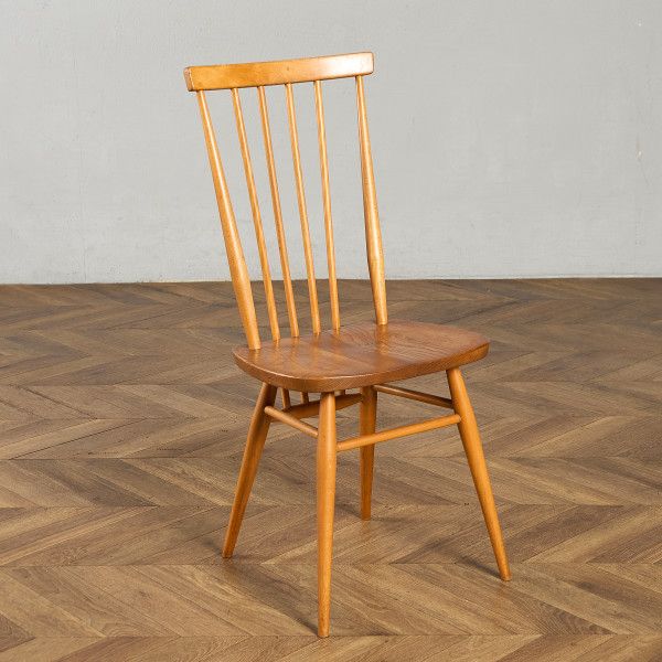 椅子・ソファ イギリス エルム アーコール ERCOL スティックバック ハイバックチェア ercol チェア ヴィンテージ 英国 ハイバック ウィンザー ダイニングチェア 木製 椅子 #99603