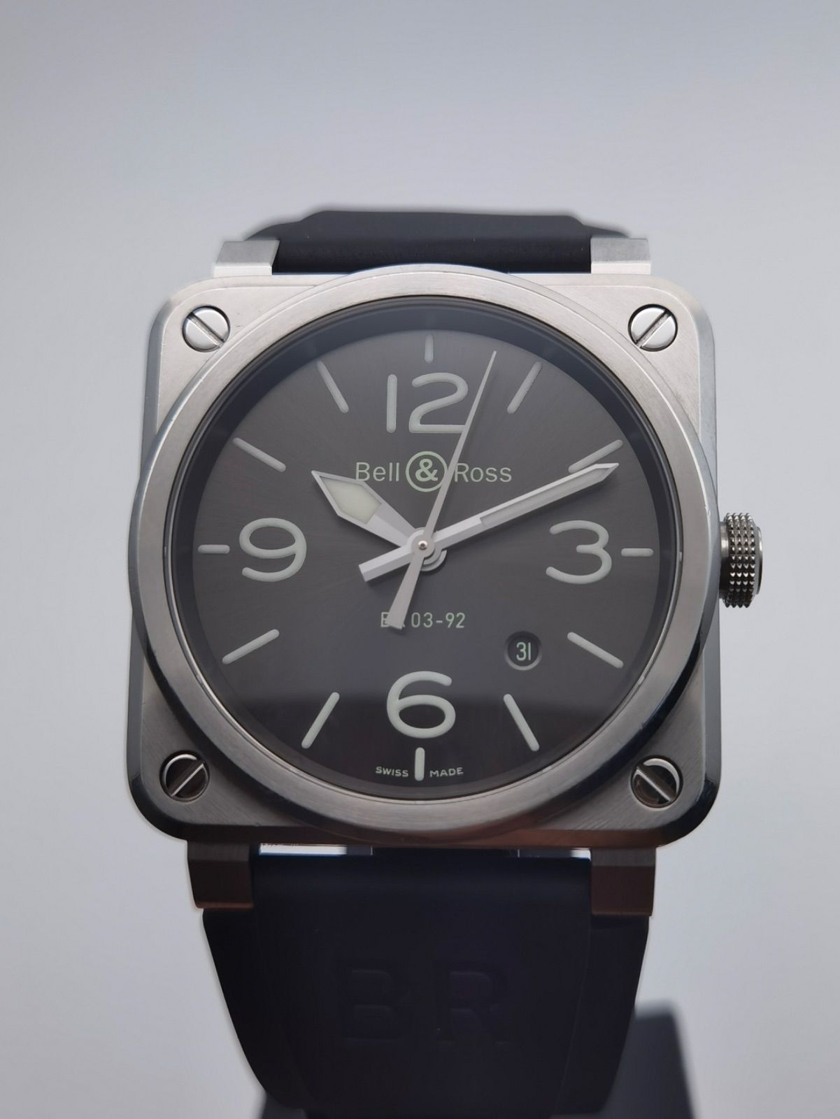 中古 保証書付き ベル＆ロス Bell＆Ross アヴィエーション ミリタリー