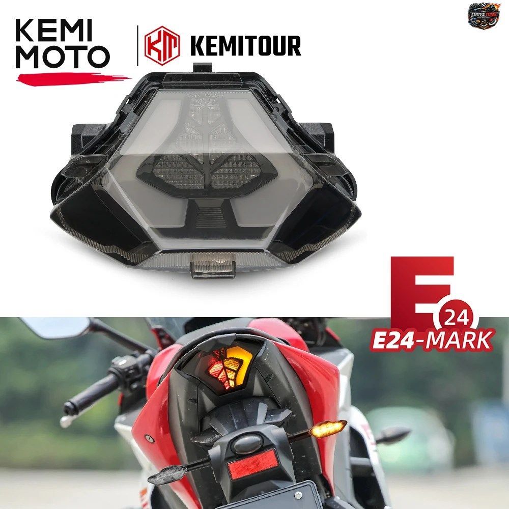 テールライト R3 R25 Y15ZR MT07 FZ07 LC150 LEDテールライト（ウインカー付き）オートバイブレーキストップライト MT-03 MT-07 MT-25 E24