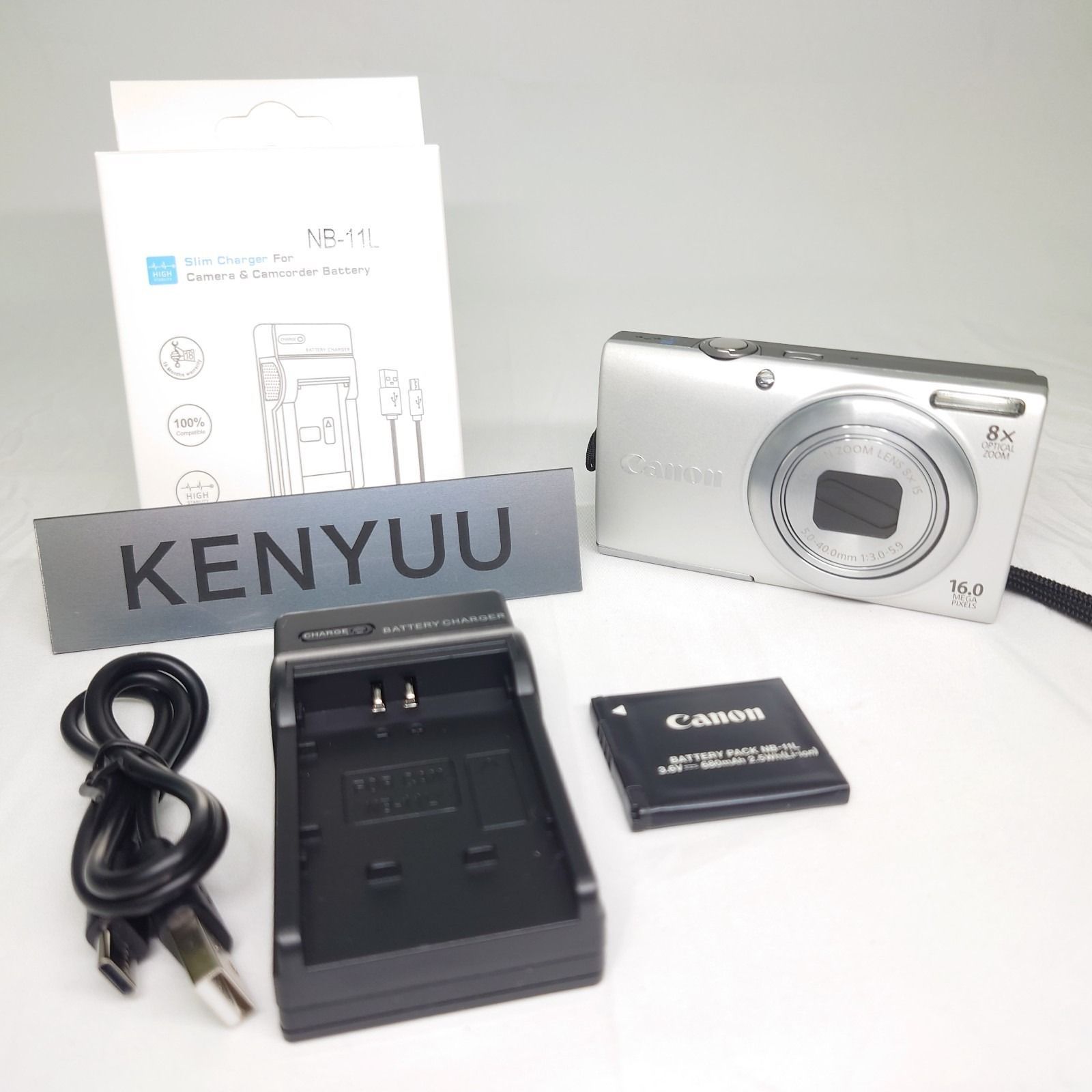 Canon キヤノン PowerShot A4000 IS シルバー コンパクトデジタルカメラ 動作確認済み