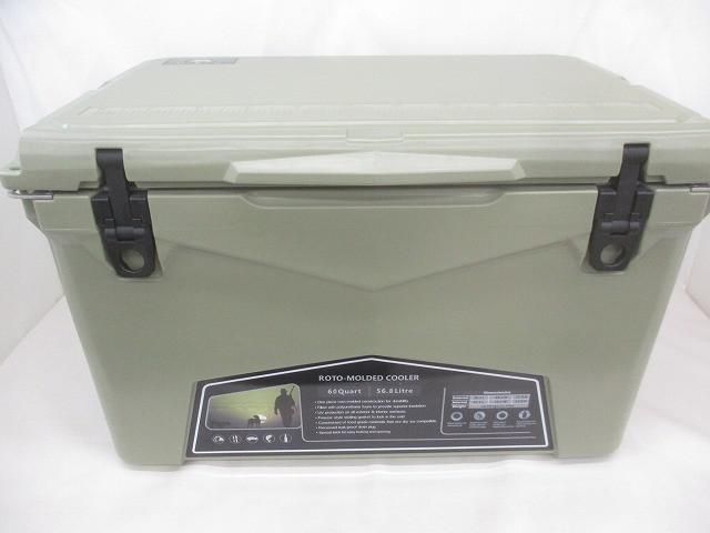 アウトドア DVERG ドベルグ クーラーボックス 60QT 56.8L オリーブグレー 【まとめ売り 中古品】