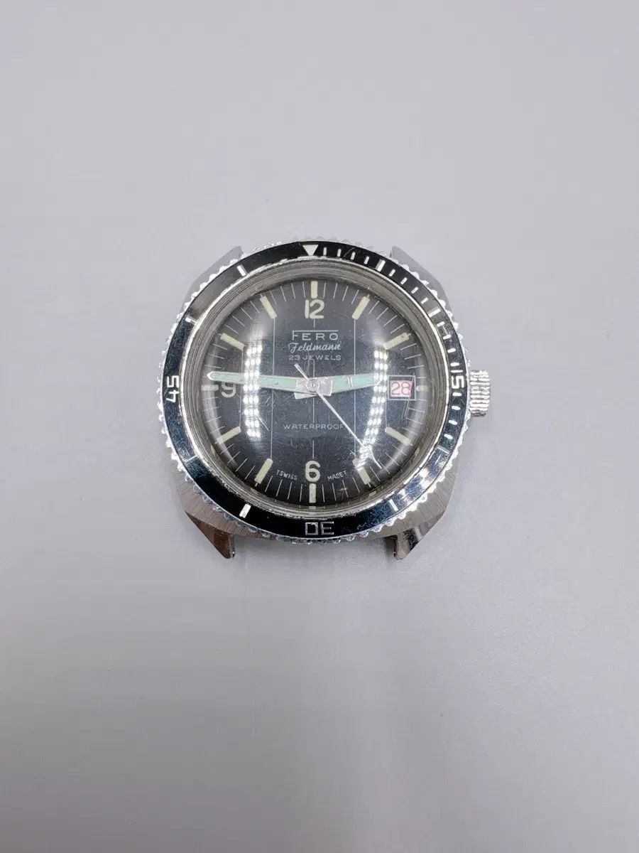 1960s ヴィンテージ スイス Fero ダイバー 手巻き時計 (故障品) 6,890円