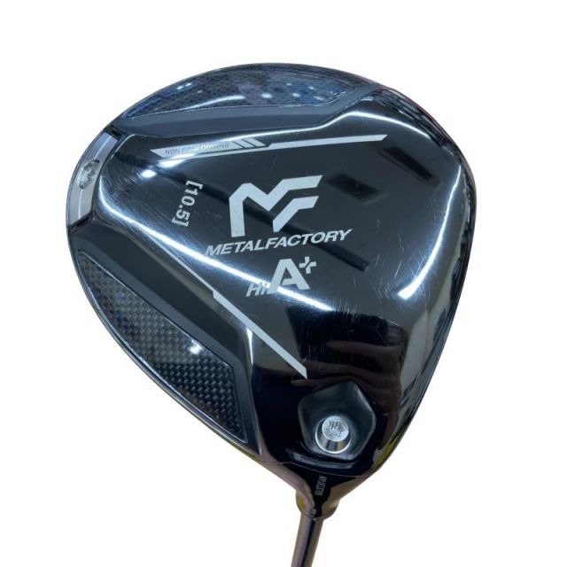 【中古】 朝日ゴルフ METAL FACTORY A+(ブラック) 10.5° ドライバー DR 純正特注シャフト (フレックスR) メンズ 男性用 右利き 右用 Cランク ゴルフクラブ