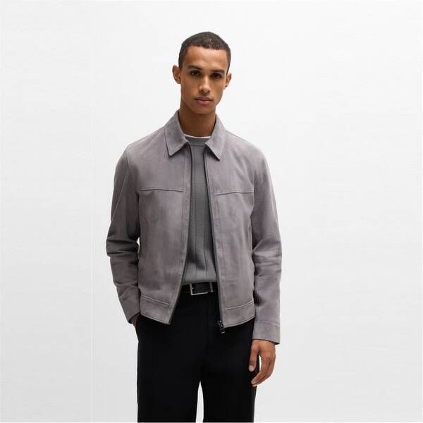 ボス メンズ アウター ジャケット・ブルゾン Boss HMalbano5 10248409 01 Dark Grey 029 グレー