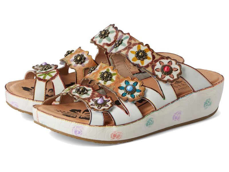 スプリングステップ レディース シューズ サンダル LArtiste by Spring Step Cuddlecake White Multi ホワイト