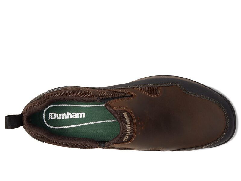 ダナム メンズ シューズ スニーカー プラスサイズ Dunham Cloud Plus Waterproof SlipOn Brown Leather ブラウン