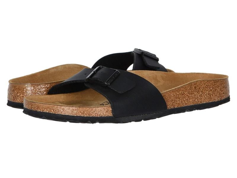 ビルケンシュトック レディース シューズ サンダル Birkenstock Madrid SlipOn Black BirkoFlo ブラック