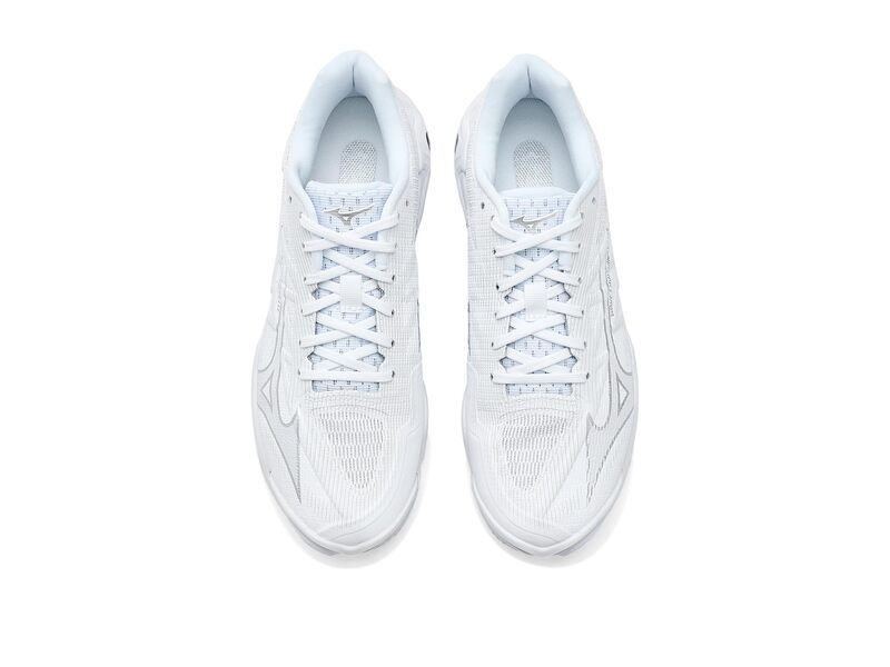 ミズノ メンズ シューズ スニーカー Mizuno Wave Lightning Elite WhiteSilver ホワイト