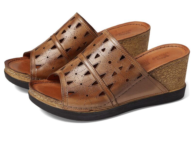 スプリングステップ レディース シューズ ヒール Spring Step Fusawedge Camel キャメル