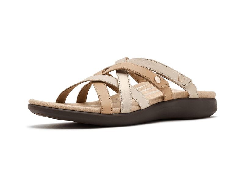 エイトレックス レディース シューズ サンダル Aetrex Kasey Adjustable Slide Sandals Off White オフホワイト
