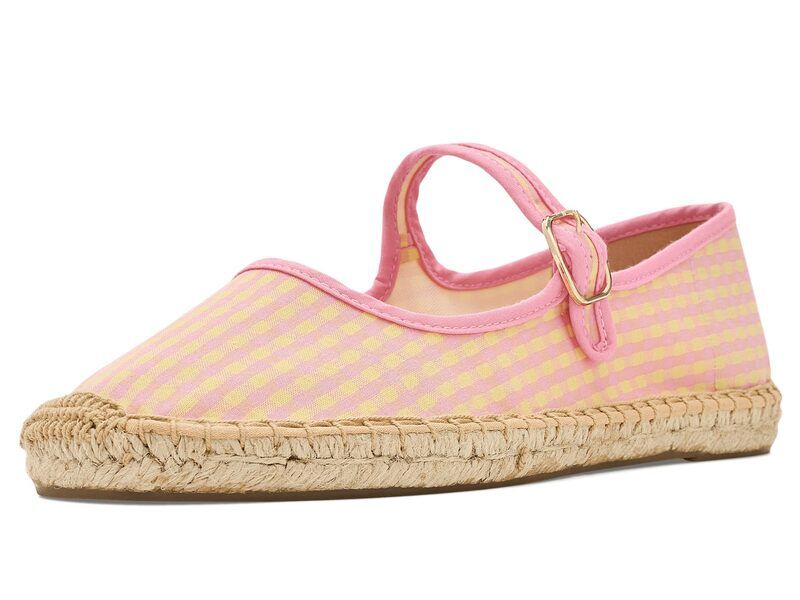 ソルドス レディース シューズ サンダル Soludos Vichy Mary Janespadrille PinkYellow ピンク