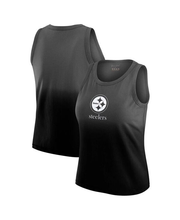 ウェア バイ エリン アンドルーズ レディース トップス タンクトップ Tシャツ WEAR by Erin Andrews Womens x Gracie Hunt Black Pittsburgh