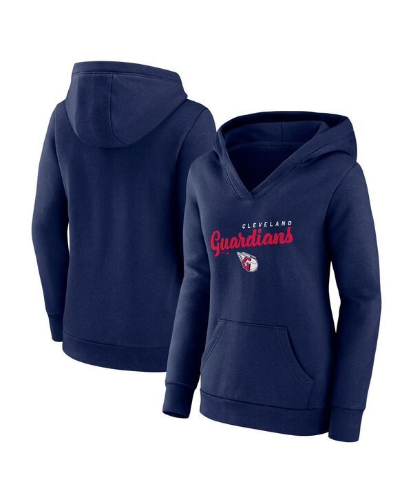 ロゴアスレチック レディース アウター パーカー・スウェット Vネック Logo Athletic Womens Navy Cleveland Guardians Logo Triumphant VN 17,375円