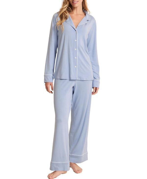 アドアミー レディース アンダーウェア ナイトウェア パンツ Adore Me Womens Matilda Long Sleeve Top Pants Pajama Set Medium blue