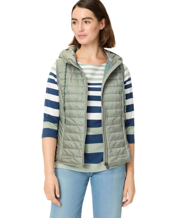 オルセン レディース トップス ベスト キルティング Olsen Womens Quilted Sporty Lightweight Vest Salvia green グリーン