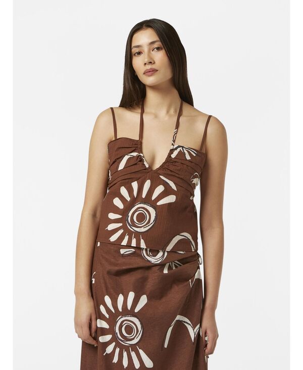 スコッチアンドソーダ レディース トップス タンクトップ SCOTCH SODA Womens Gathe red Strappy Tank Top Inky sun brown ブラウン 26,520円