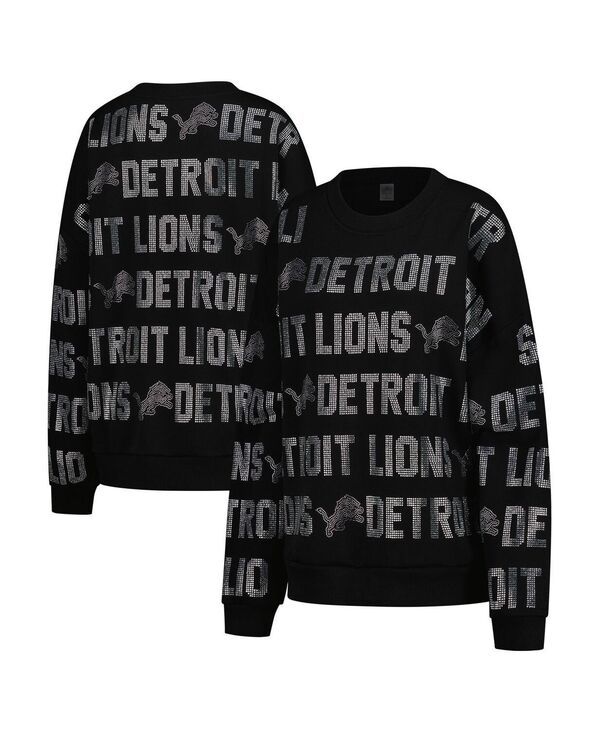 ゲームデイ・クチュール レディース アウター パーカー・スウェット シャツ Gameday Couture Womens Black Detroit Lions Oversized Hypera Rh