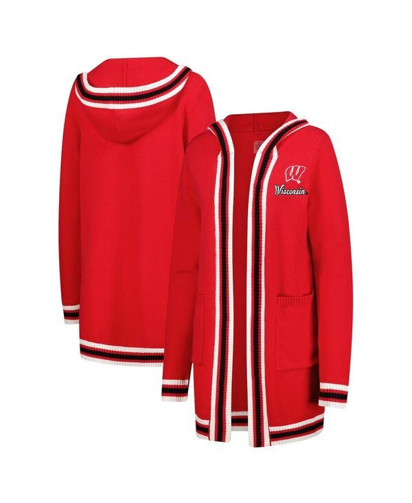ゲームデイ・クチュール レディース アウター ニット・セーター Gameday Couture Womens Red Wisconsin Badgers TriBlend Rounded Stripe