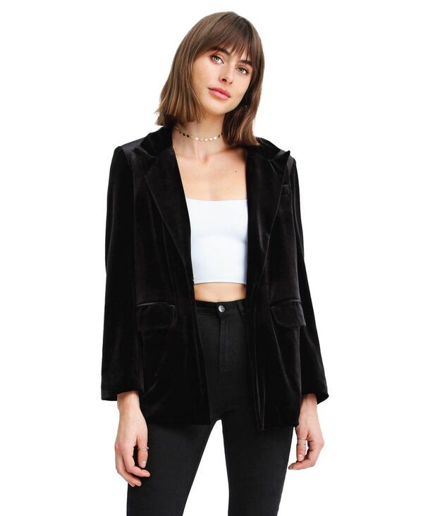 ベルアンドブルーム レディース アウター ジャケット・ブルゾン ベルベット ブレザー Belle Bloom Womens Eternity Velvet Blazer Black ブラック