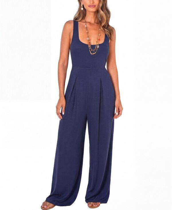 カップシー レディース トップス ジャンプスーツ Cupshe Womens Cabana Club Jumpsuit Dark blue ブルー