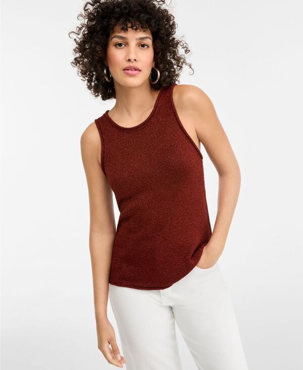 アイエヌシー インターナショナル コンセプト レディース アウター ニット・セーター トール INC International Concepts Womens Metallic Sweater Ta