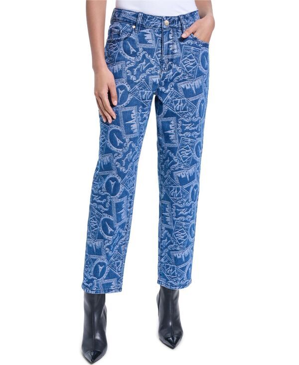 カール ラガーフェルド レディース ボトムス カジュアルパンツ プリント デニム KARLAGERFELD PARIS Womens Printedenim Pants Medium Indigo イ 28,470円