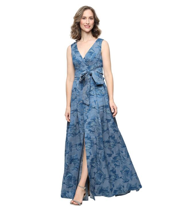 アレックスイブニングス レディース トップス ワンピース Vネック プリント Alex Evenings Womens VNeck Printedress Blue ブルー