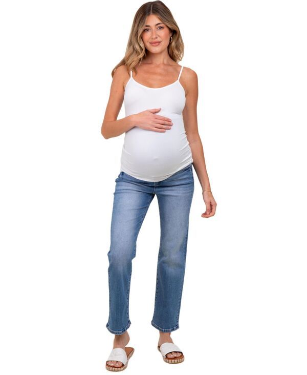 ピンクブラッシュ レディース ボトムス デニムパンツ ストレート クロップド ジーンズ Pinkblush Womens Blue Cropped Straight Leg Jeans Blue ブル 17,626円