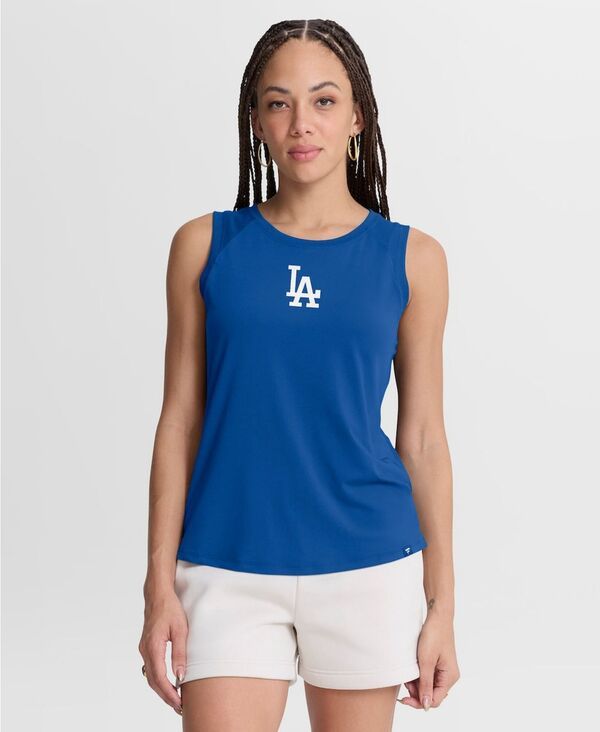 ファナティクス レディース トップス タンクトップ ドレープ メッシュ Fanatics Womens Royalos Angeles Dodgers Draped Mesh Back Perform